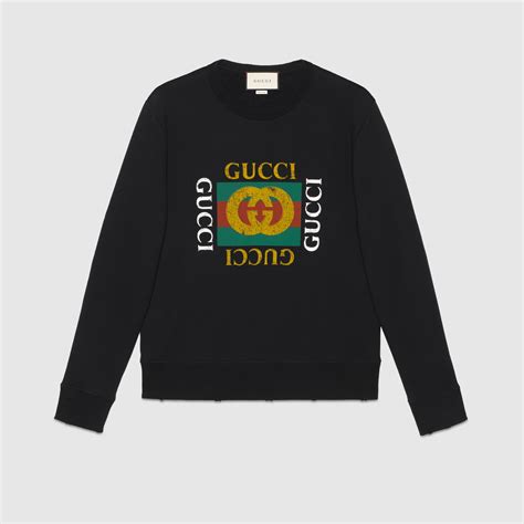 felpa gucci logo effetto vintage|Gucci Felpa logo vintage su SUGAR .